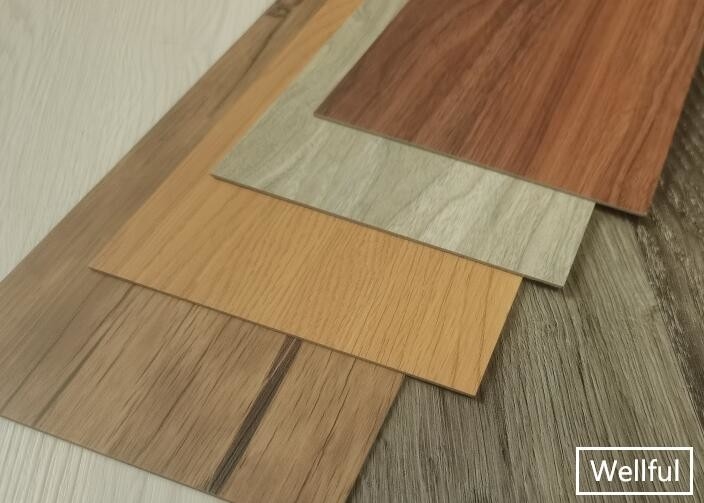 PVC Wooden LVT Vinyl Plank Flooring 2.0mm 6''X36'' Fire Resistance