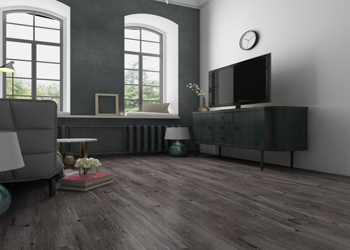 Industrial Construction PVC Grey Wood Vinyl Plank  Flooring 6"×36"×3.0mm