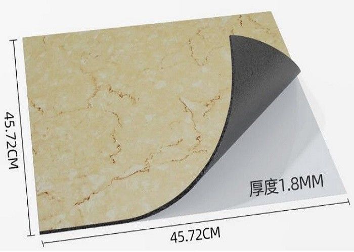 Self Adhesive Marble Vinyl Flooring 18''×18''×1.8mm