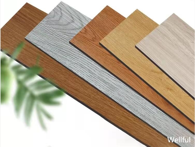 Wooden LVT PVC Tile Flooring 1.5mm Dry Back Easy Installation