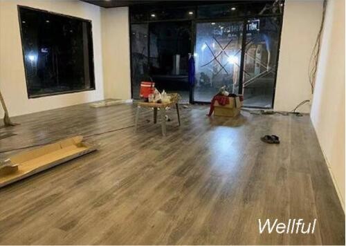 Interlock PVC Plank Flooring UV Coating Wooden Effect Flooring 7.25