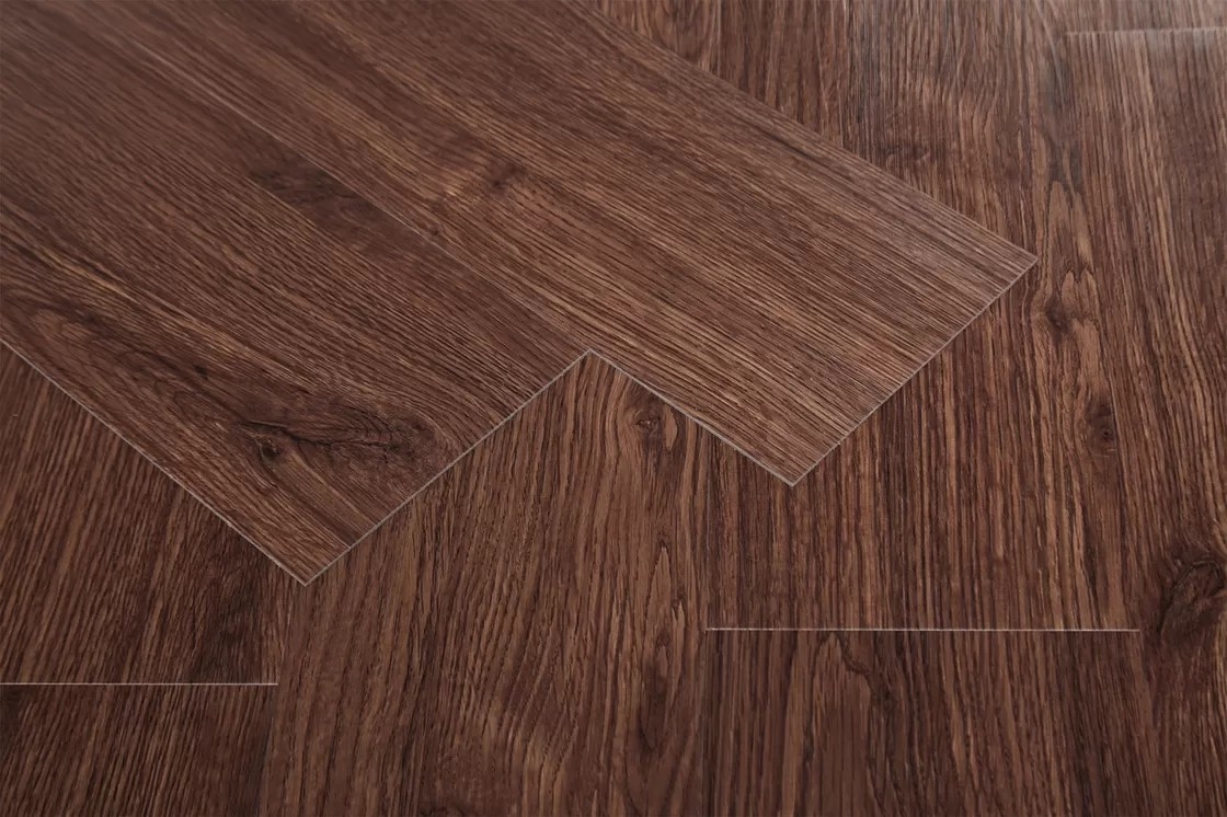 3.0mm Luxury Vinyl Tile Flooring Wood Embossed Fire Resistance